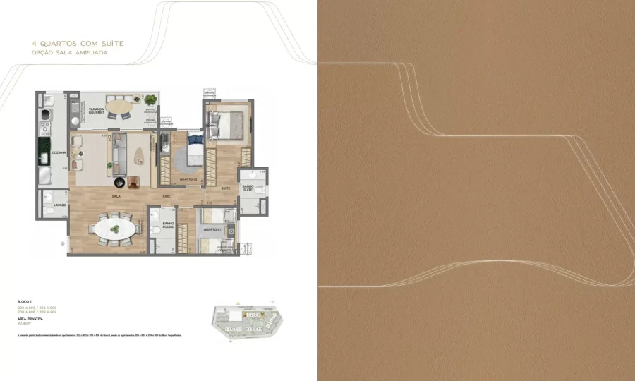 Wellness Planta 4 quartos.